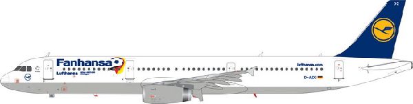 04054 Phoenix Lufthansa / ルフトハンザドイツ航空 A321 D-AIDG FANHANSA 1:400 完売しました。 Phoenix 1:400 Lufthansa / ルフトハンザドイツ航空 A321 亜鉛ダイキャスト製