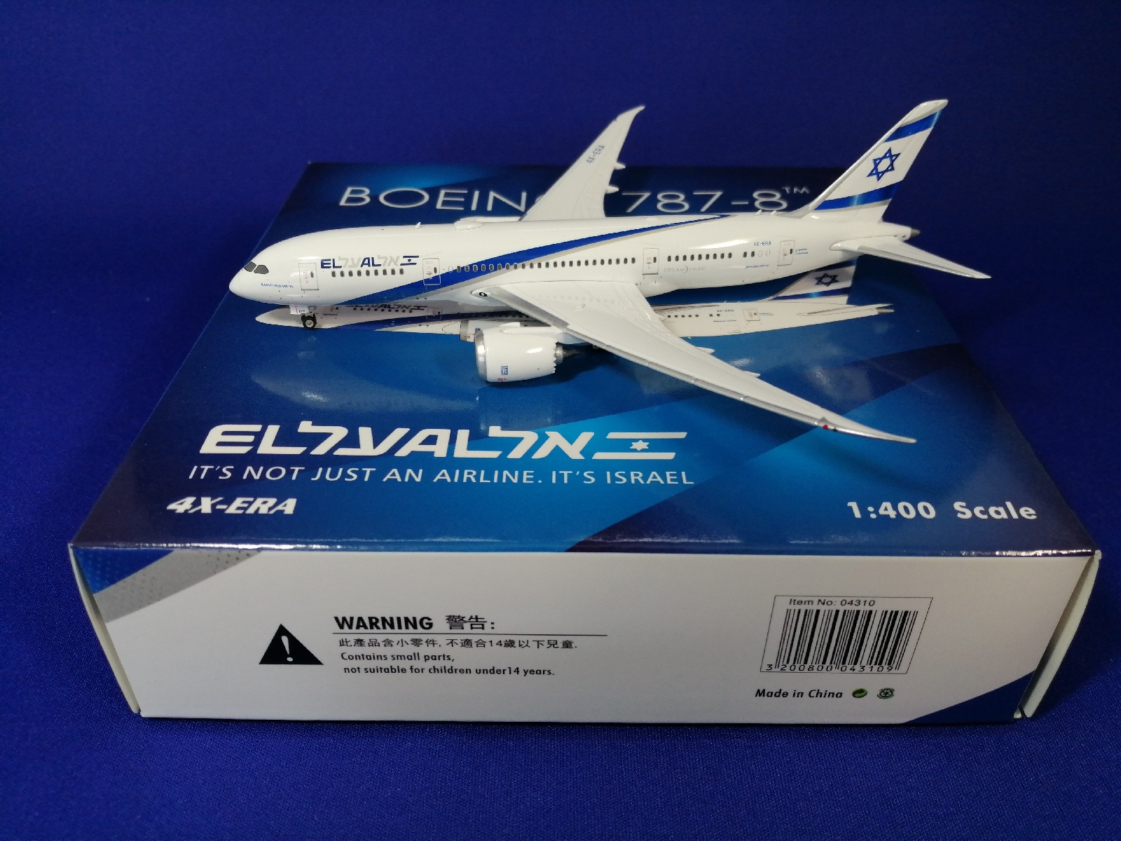 04310 Phoenix ELAL / エル・アル航空 イスラエル B787-8 4X-ERA 1:400　お取り寄せ Phoenix 1:400 El Al Israel Airlines / エル・アル航空/イスラエル 787-8 亜鉛ダイキャスト製