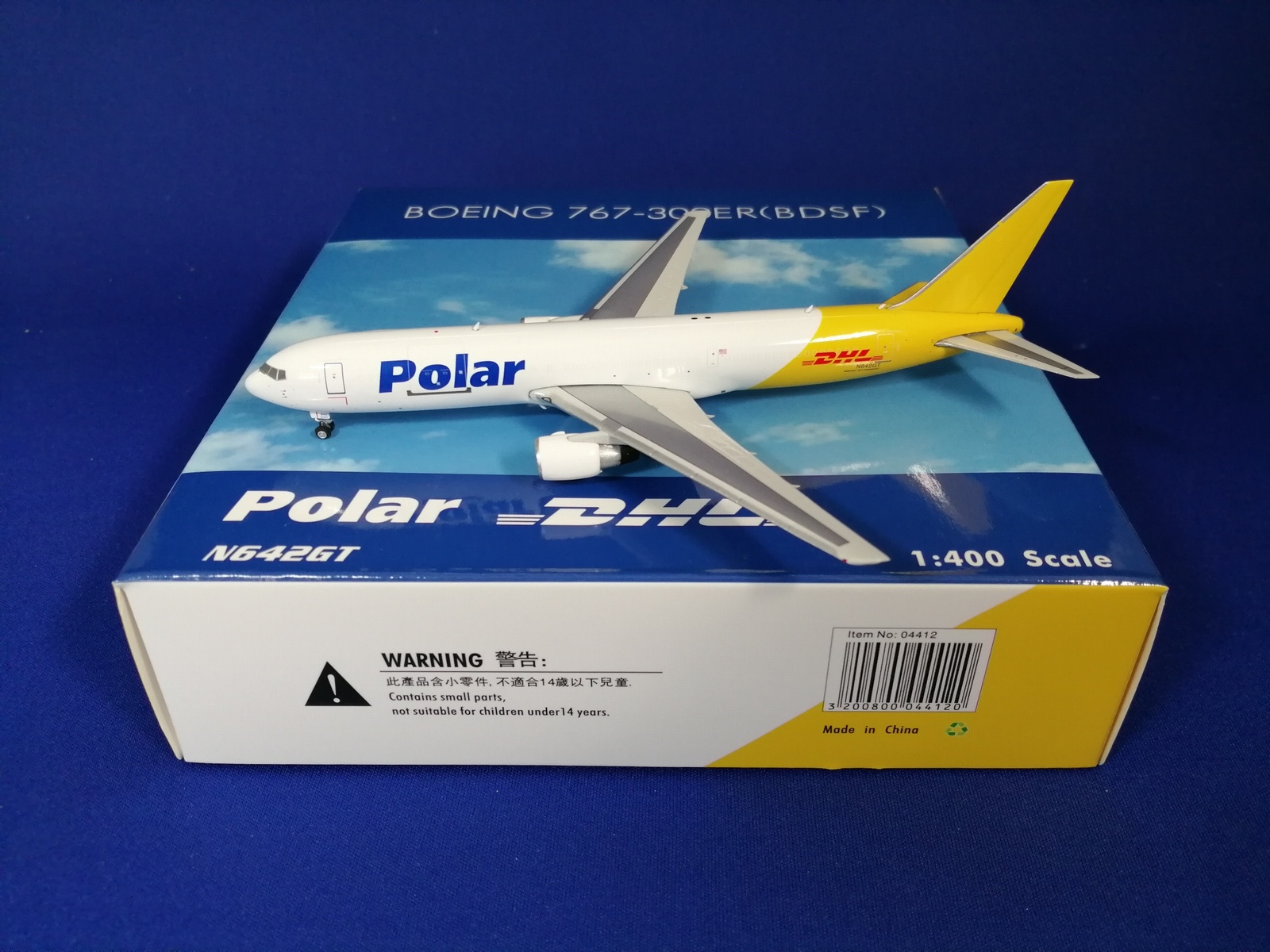 04412 Phoenix Polar Cargo (DHL) / ポーラーカーゴ B767-300BDSF N642GT 1:400 お取り寄せ Phoenix 1:400 Polar Air Cargo / ポーラーエアカーゴ 767-300F 亜鉛ダイキャスト製