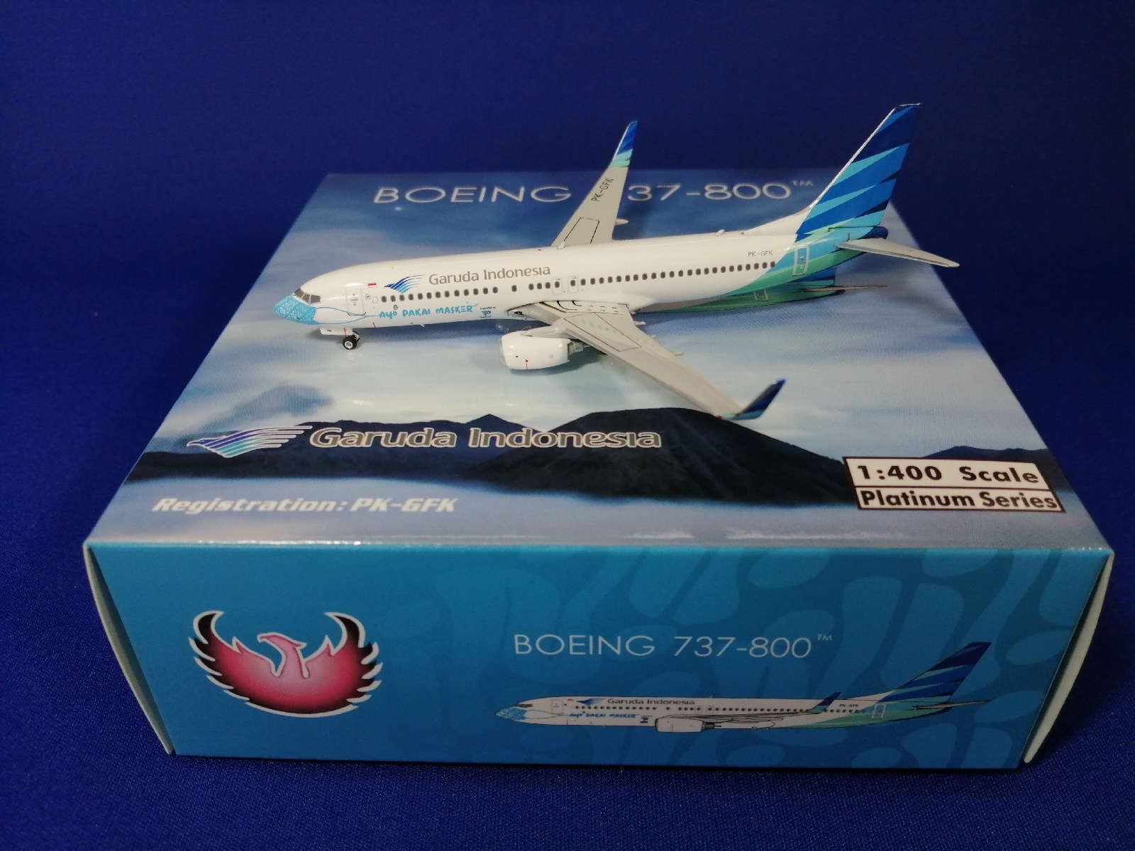 11659 Phoenix Garuda Indonesia / ガルーダインドネシア航空 ガルーダ航空 B737-800 Mask3 PK-GFK 1:400 メーカー完売