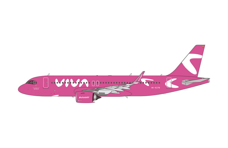 11734 Phoenix Viva Air Go Pink A320neo HK-5378 1:400 お取り寄せ