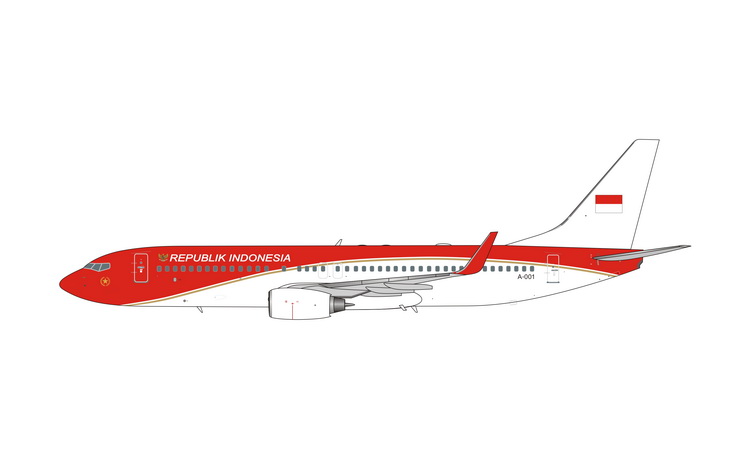 11741 Phoenix Republik Indonesia / インドネシア政府 大統領専用機 B737-800 A-001 1:400 お取り寄せ
