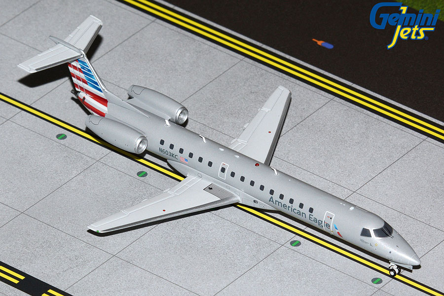 G2AAL1023 GEMINI 200 American Eagle / アメリカンイーグル ERJ-145LR N603KC 1:200 完売しました。 GEMINI JETS 1:200 American Eagle / アメリカン・イーグル ERJ 145 亜鉛ダイキャスト製