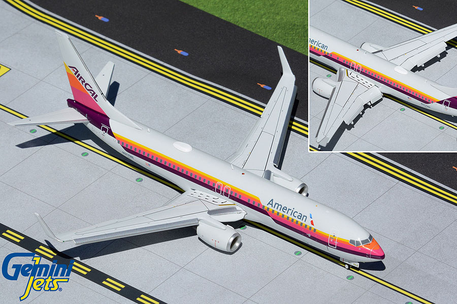 G2AAL474F GEMINI 200 American / アメリカン航空 AirCal Heritage B737-800W Flaps Down N917NN 1:200 お取り寄せ