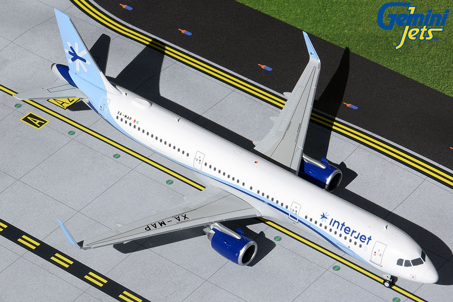 G2AIJ871 GEMINI 200 Interjet / インテルジェット インタージェット A321neo XA-MAP 1:200 完売しました。 GEMINI JETS 1:200 Interjet / インテルジェット/インタージェット A321neo 亜鉛ダイキャスト製