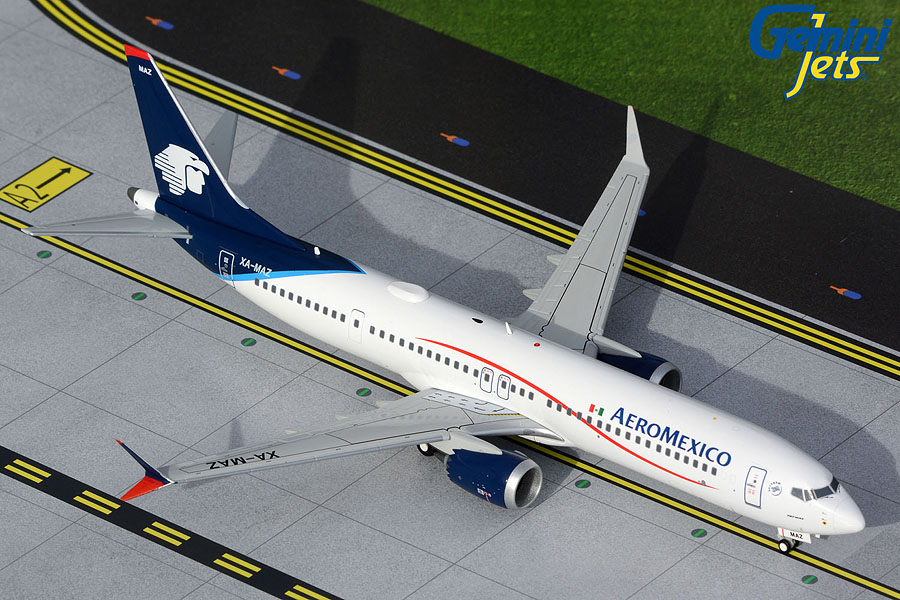 G2AMX1002 GEMINI 200 Aeromexico / アエロメヒコ B737 MAX9 XA-MAZ 1:200 完売しました。 GEMINI JETS 1:200 Aeromexico / アエロメヒコ 737 MAX9 亜鉛ダイキャスト製