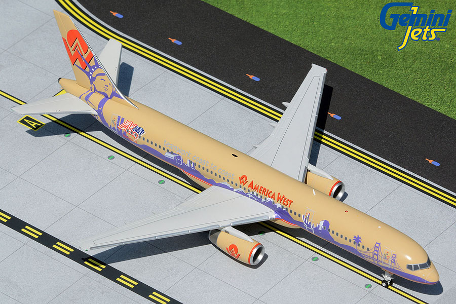 G2AWE967 GEMINI 200 America West  / アメリカウエスト航空 B757-200 N902AW Teamwork Coast 1:200 お取り寄せ