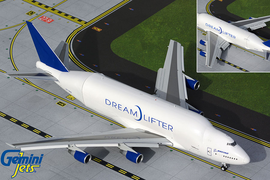 G2BOE1003F GEMINI 200 Boeing / ボーイング B747-400LCF Flaps Down N718BA 1:200 完売しました。