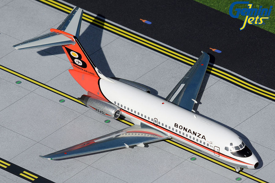 G2BZA480 GEMINI 200 Bonanza Airlines / ボナンザ・エアラインズ DC-9-11 N945L 1:200 完売しました。
