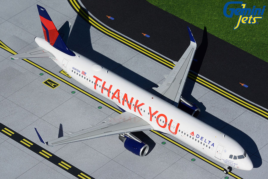 G2DAL925 GEMINI 200 Delta / デルタ航空 A321-200 N391DN THANK YOU 1:200 完売しました。 GEMINI JETS 1:200 Delta Air Lines / デルタ航空 A321 亜鉛ダイキャスト製