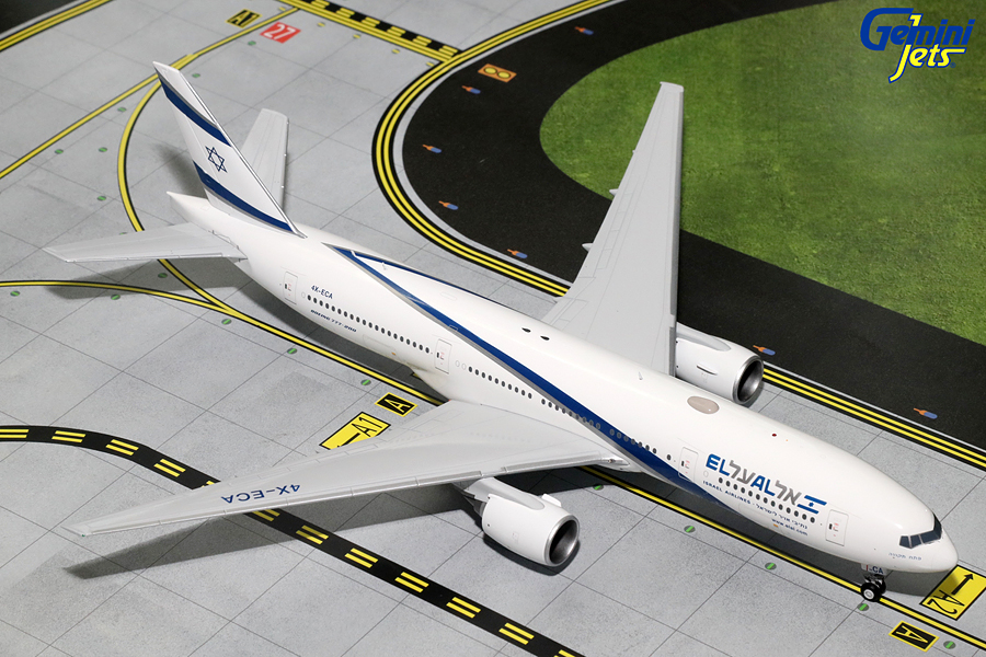 GJ78472 GEMINI 200 ELAL / エル・アル航空 イスラエル B777-200ER 4X-ECA 1:200 完売しました。 GEMINI JETS 1:200 El Al Israel Airlines / エル・アル航空/イスラエル 777-200 亜鉛ダイキャスト製