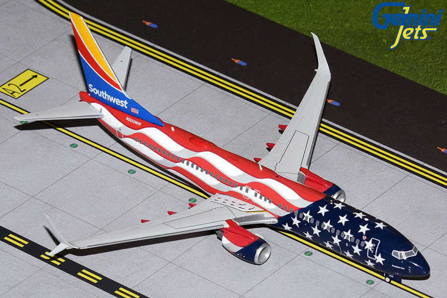 G2SWA1042 GEMINI 200 Southwest B737-800 N500WR Freedom One 1:200 完売しました。 GEMINI JETS 1:200 Southwest Airlines / サウスウエスト航空 737-800 亜鉛ダイキャスト製