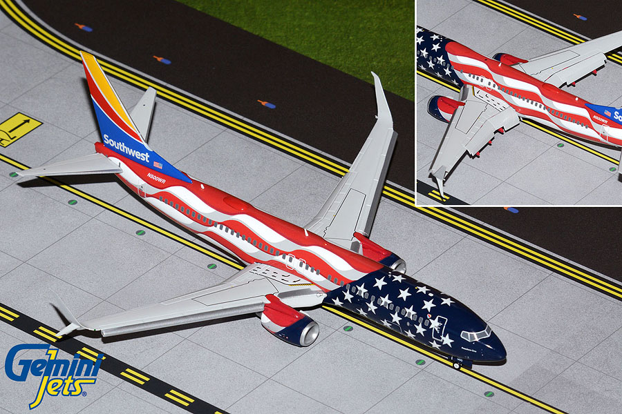G2SWA1042F GEMINI 200 Southwest Freedom One B737-800 Flaps Down N500WR 1:200 お取り寄せ