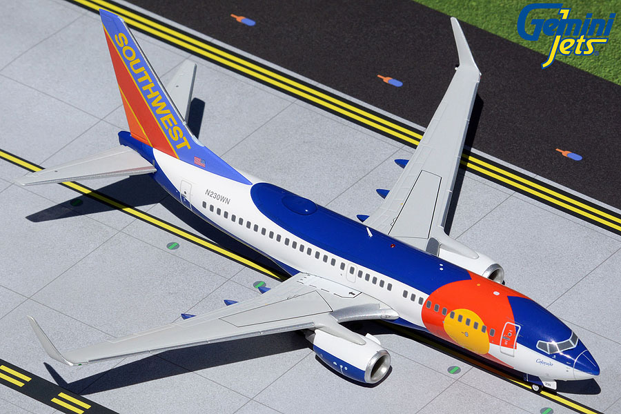 G2SWA460 GEMINI 200 Southwest Airlines / サウスウエスト B737-700W N230WN Colorado One 1:200 お取り寄せ GEMINI JETS 1:200 Southwest Airlines / サウスウエスト航空 737-700 亜鉛ダイキャスト製