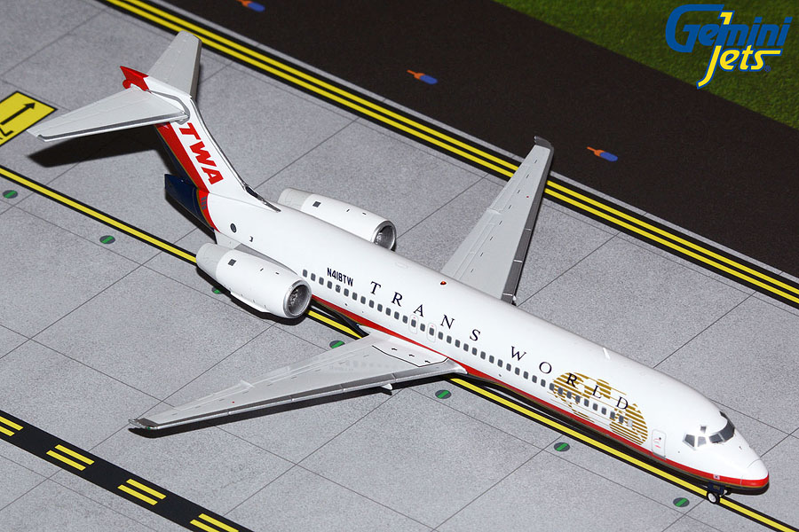 G2TWA1005 GEMINI 200 TWA / トランス・ワールド航空 B717-200 N418TW 1:200 完売しました。 GEMINI JETS 1:200 TWA Trans World Airlines / トランス・ワールド航空 717-200 亜鉛ダイキャスト製