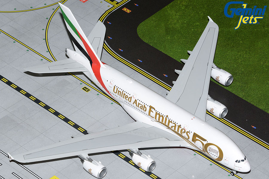 G2UAE1056 GEMINI 200 Emirates / エミレーツ航空 A380 UAE 50th Anniversary Livery  A6-EVG 1:200 完売しました。 GEMINI JETS 1:200 Emirates / エミレーツ航空 A380 亜鉛ダイキャスト製