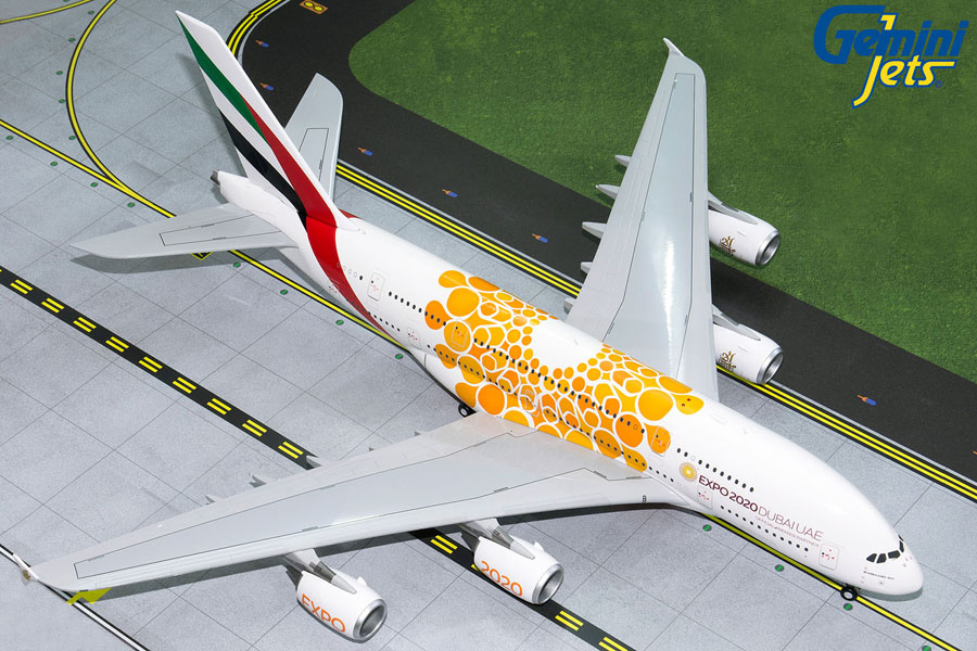 G2UAE758 GEMINI 200 Emirates / エミレーツ航空 OrangeExpo2020 A380-800 A6-EOU 1:200 完売しました。 GEMINI JETS 1:200 Emirates / エミレーツ航空 A380 亜鉛ダイキャスト製