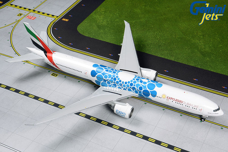 G2UAE776 GEMINI 200 Emirates / エミレーツ航空 Expo2020 Blue B777-300ER A6-EPK 1:200 完売しました。 GEMINI JETS 1:200 Emirates / エミレーツ航空 777-300 亜鉛ダイキャスト製