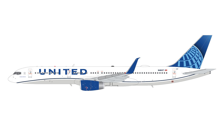 G2UAL1068 GEMINI 200 UNITED / ユナイテッド航空 B757-200W N48127 1:200 完売しました。 GEMINI JETS 1:200 United Airlines / ユナイテッド航空 757-200 亜鉛ダイキャスト製
