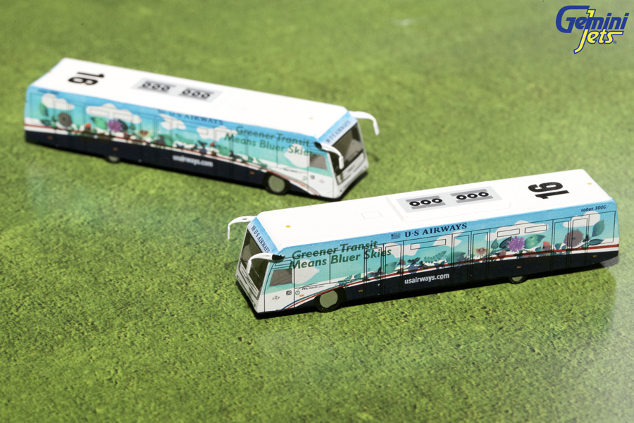 GJ78574 GEMINI 200 US AIRWAYS Greener COBUS3000 ランプバス 1:200 お取り寄せ