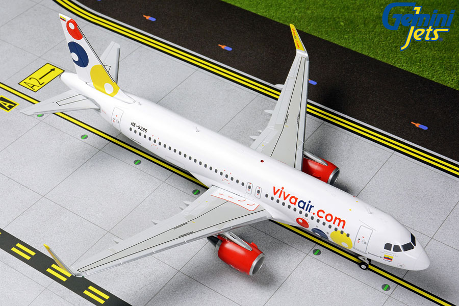 G2VVC822 GEMINI 200 VIVA Air Colombia / ビバ・エア・コロンビア A320-200S HK-5286 1:200 完売しました。 GEMINI JETS 1:200 VIVA AIR / ビバ・エア A320 亜鉛ダイキャスト製