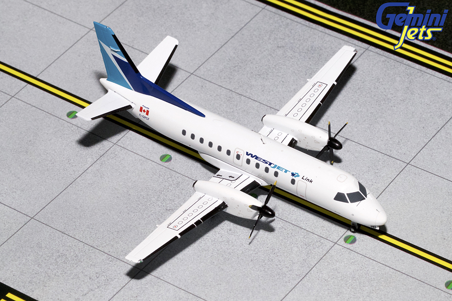 G2WJA782 GEMINI 200 WEST JET / ウエストジェット SAAB340B C-GPCF 1:200 完売しました。 GEMINI JETS 1:200 WEST JET / ウエストジェット Saab 340 亜鉛ダイキャスト製
