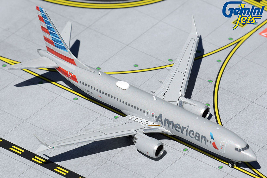 GJAAL1863 GEMINI JETS American / アメリカン航空 B737 MAX8 N324RN 1:400 メーカー完売 GEMINI JETS 1:400 American Airlines / アメリカン航空 737 MAX8 亜鉛ダイキャスト製