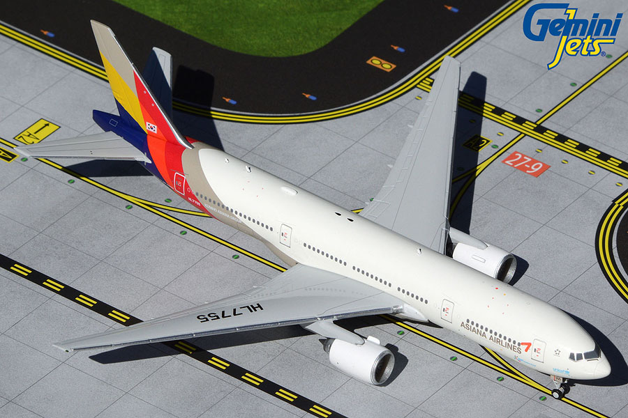 GJAAR1367 GEMINI JETS Asiana / アシアナ航空 B777-200ER HL7755 1:400 完売しました。 GEMINI JETS 1:400 Asiana Airlines / アシアナ航空 777-200 亜鉛ダイキャスト製