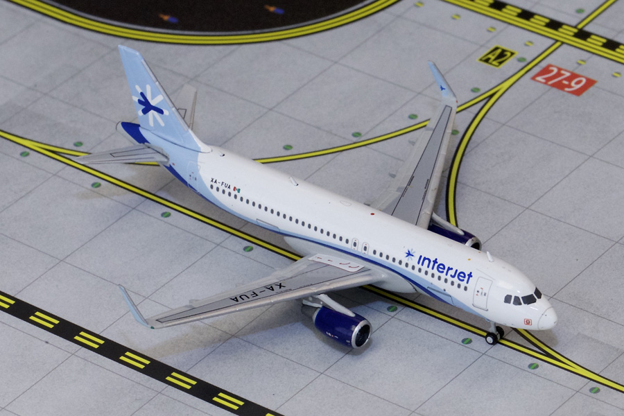 GJ701490 GEMINI JETS Interjet / インテルジェット A320S XA-FUA 1:400 メーカー完売 GEMINI JETS 1:400 Interjet / インテルジェット/インタージェット A320 亜鉛ダイキャスト製