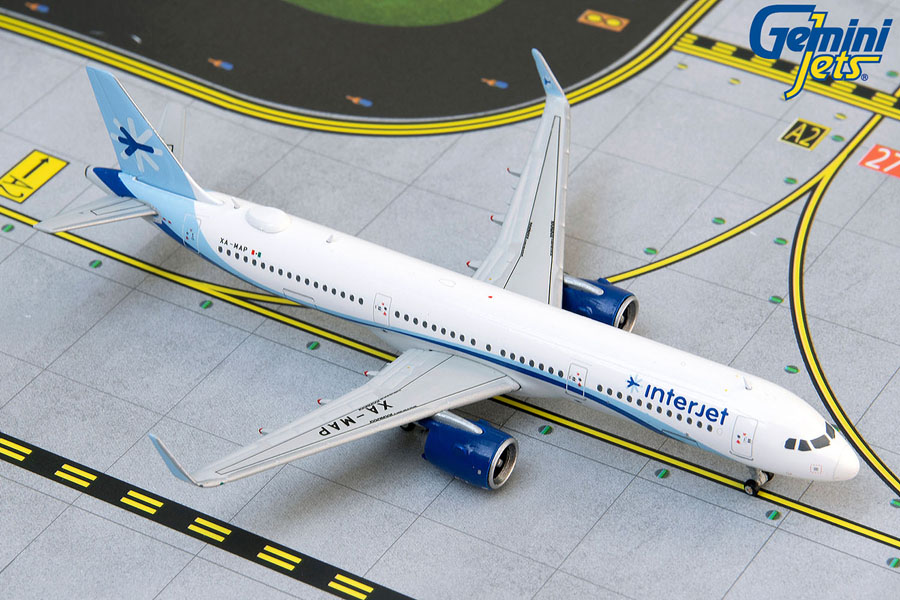 GJAIJ1884 GEMINI JETS Interjet / インテルジェット A321neo XA-MAP 1:400 メーカー完売