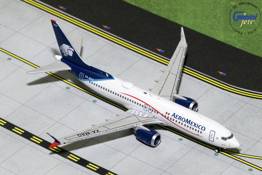 GJAMX1715 GEMINI JETS Aeromexico / アエロメヒコ航空 B737 MAX8 XA-MAG 1:400 完売しました。 GEMINI JETS 1:400 Aeromexico / アエロメヒコ 737 MAX8 亜鉛ダイキャスト製