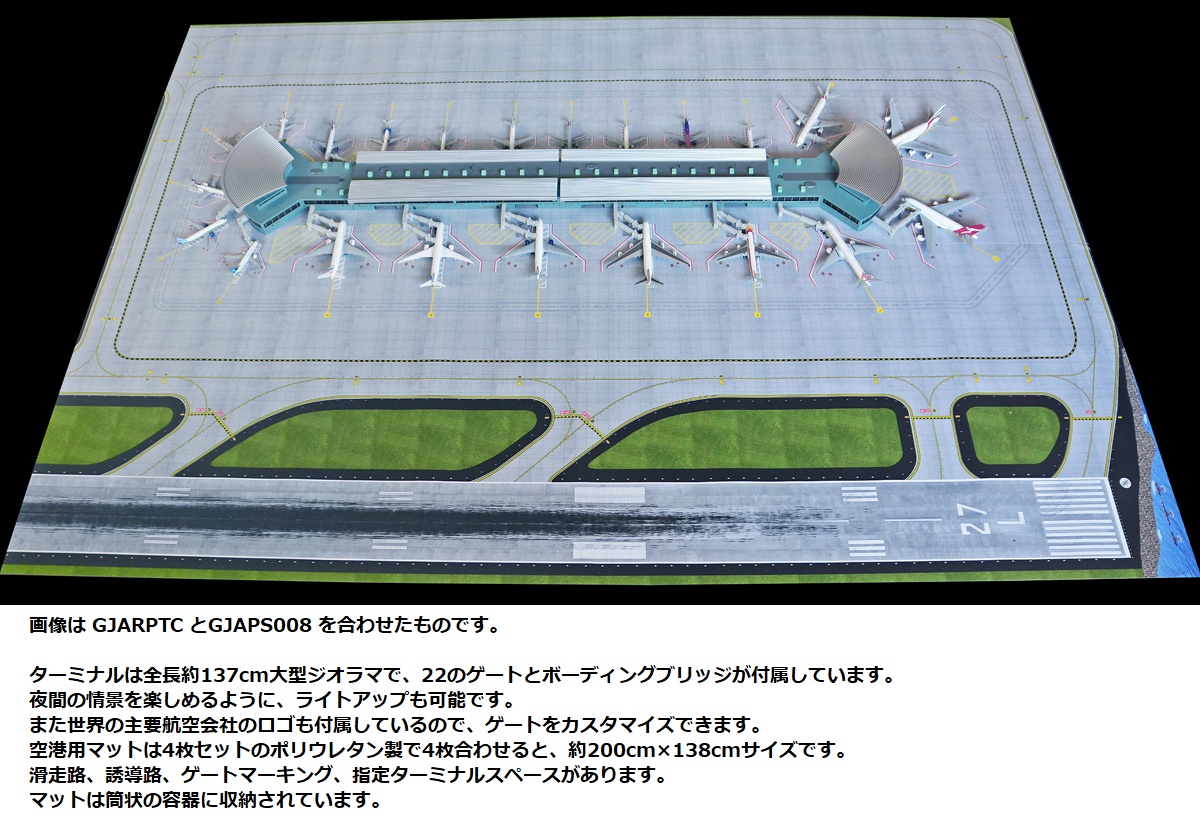 GJAPS008 GEMINI JETS Deluxe Airport Mat 200×138cm 1:400 お取り寄せ GEMINI JETS 1:400   紙製