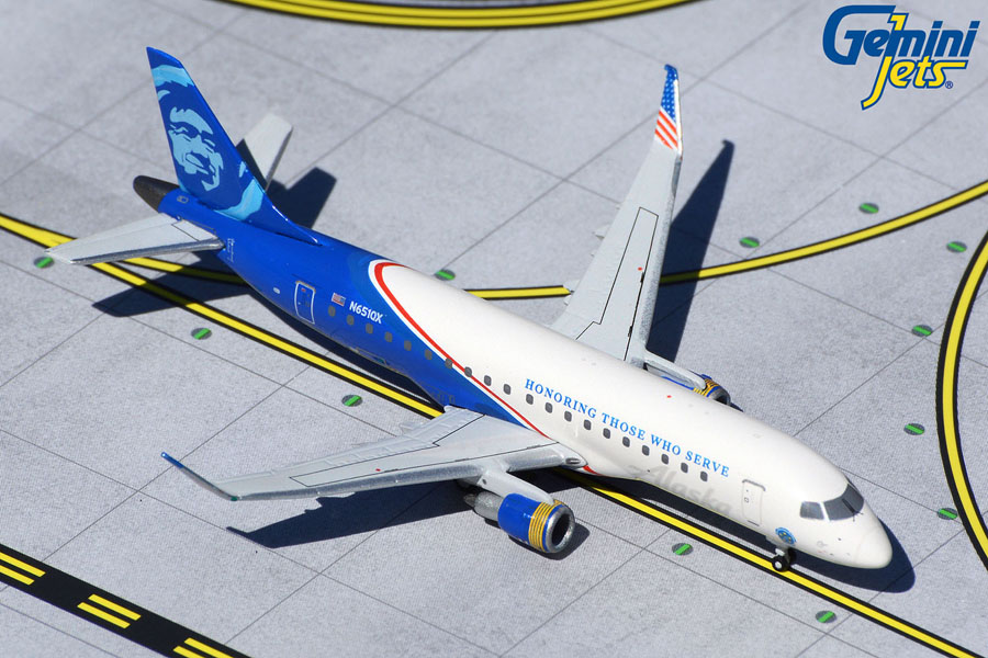 GJASA1906 GEMINI JETS Alaska /Horizon / アラスカ航空ホライゾン航空 Embraer E175 N651QX 1:400 メーカー完売