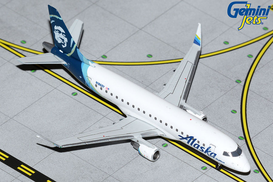 GJASA2038 GEMINI JETS Alaska / アラスカ航空 Embraer E170 N186SY 1:400 メーカー完売 GEMINI JETS 1:400 ALASKA AIRLINES / アラスカ航空 E170 亜鉛ダイキャスト製