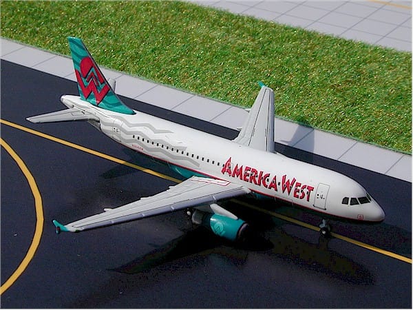 15181 GEMINI JETS AMERICA WEST アメリカウエスト A319 1:400 完売しました。 GEMINI JETS 1:400 America West Airlines / アメリカウエスト航空 A319 亜鉛ダイキャスト製