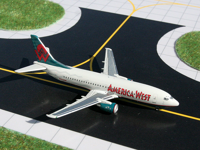 15555 GEMINI JETS America West / アメリカウエスト航空 B737-300 N315AW 1:400 メーカー完売 GEMINI JETS 1:400 America West Airlines / アメリカウエスト航空 737-300 亜鉛ダイキャスト製