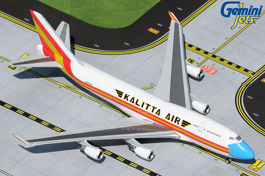 GJCKS1999 GEMINI JETS Kalitta Air / カリッタ航空 B747-400BCF N744CK  MASK 1:400 完売しました。 GEMINI JETS 1:400 Kalitta Air 747-400F 亜鉛ダイキャスト製
