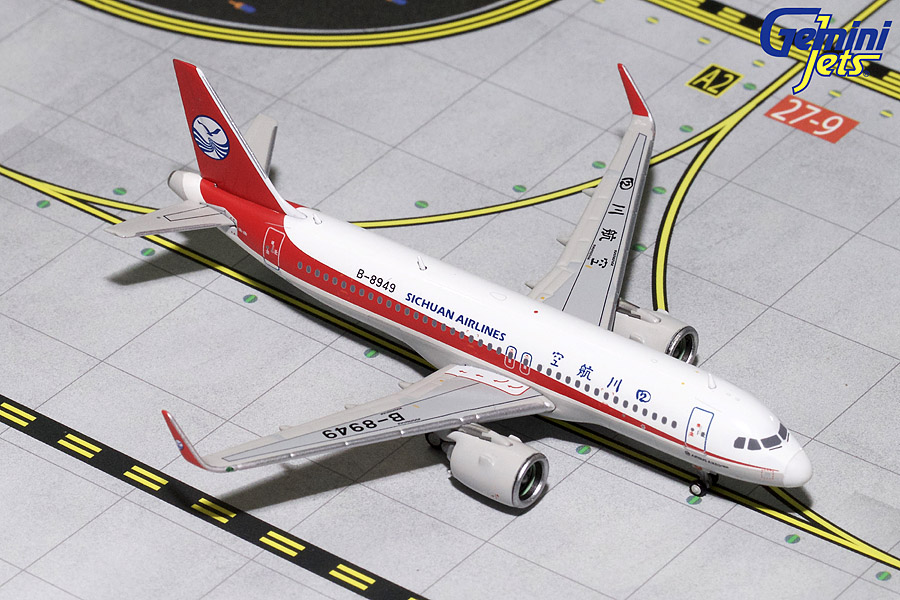GJCSC1716 GEMINI JETS SICHUAN / 四川航空 A320neo B-8949 1:400 GEMINI JETS 1:400 Sichuan Airlines / 四川航空 A320neo 亜鉛ダイキャスト製