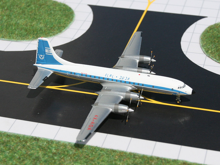 GJ70119 GEMINI JETS ELAL イスラエル Britannia312 4X-AGA 1:400 完売しました。 GEMINI JETS 1:400 El Al Israel Airlines / エル・アル航空/イスラエル Britannia312 亜鉛ダイキャスト製
