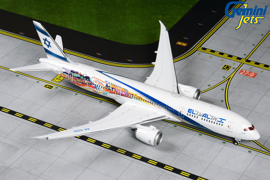 GJELY1882 GEMINI JETS ELAL / エル・アル航空 イスラエル B787-9 4X-EDD Las Vegas/San Francisco 1:400 完売しました。