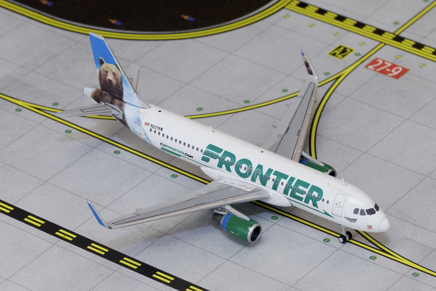 GJ701576 GEMINI JETS Frontier Airlines / フロンティア航空 A320S N227FR Griswald the Bear 1:400 完売しました。