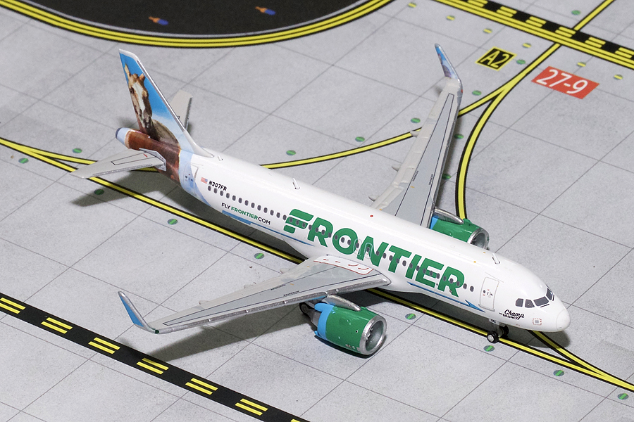 GJ701617 GEMINI JETS Frontier / フロンティア航空 A320neo N307FR Champ the Bronco 1:400 完売しました。