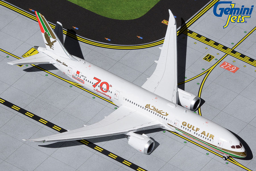 GJGFA1909 GEMINI JETS Gulf Air / ガルフ・エア B787-9 A9C-FG 70th Anniversary Retro 1:400 完売しました。 GEMINI JETS 1:400 Gulf Air / ガルフ・エア 787-9 亜鉛ダイキャスト製