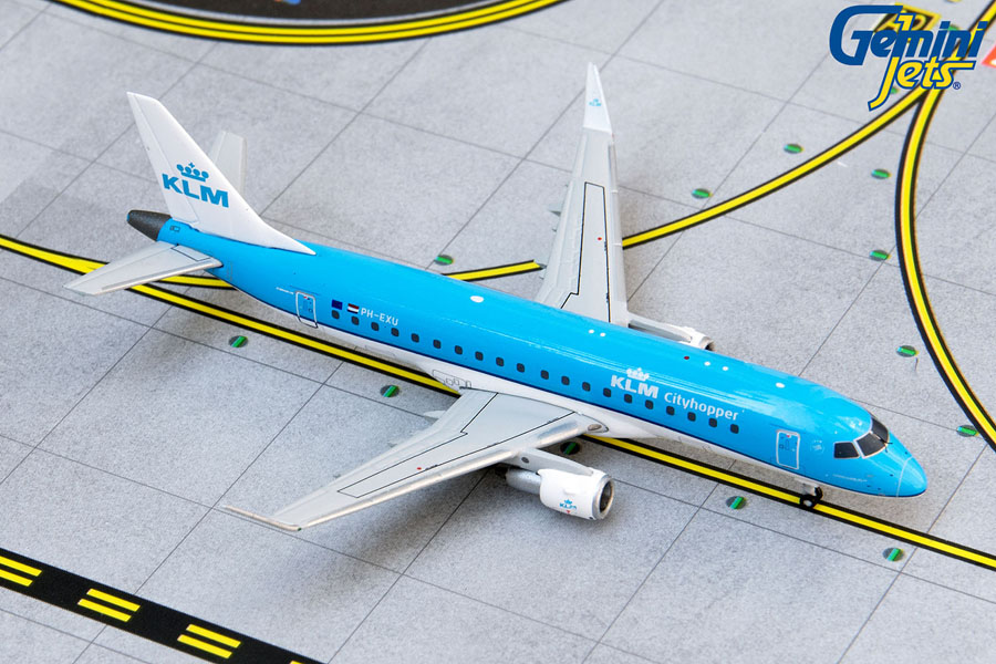GJKLM1901 GEMINI JETS KLM Cityhopper / KLMシティホッパー Embraer E175 PH-EXU 1:400 完売しました。 GEMINI JETS 1:400 KLM Cityhopper / KLMシティホッパー E175 亜鉛ダイキャスト製