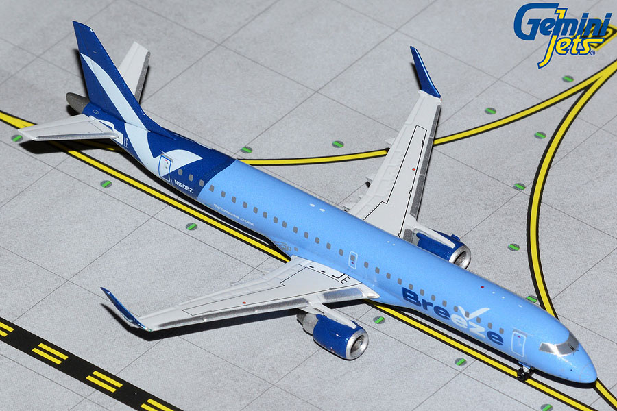 GJMXY2043 GEMINI JETS Breeze Airways / ブリーズエアウェイズ Embraer E195AR N190BZ 1:400 メーカー完売 GEMINI JETS 1:400 Breeze Airways / ブリーズ・エアウェイズ E195 亜鉛ダイキャスト製