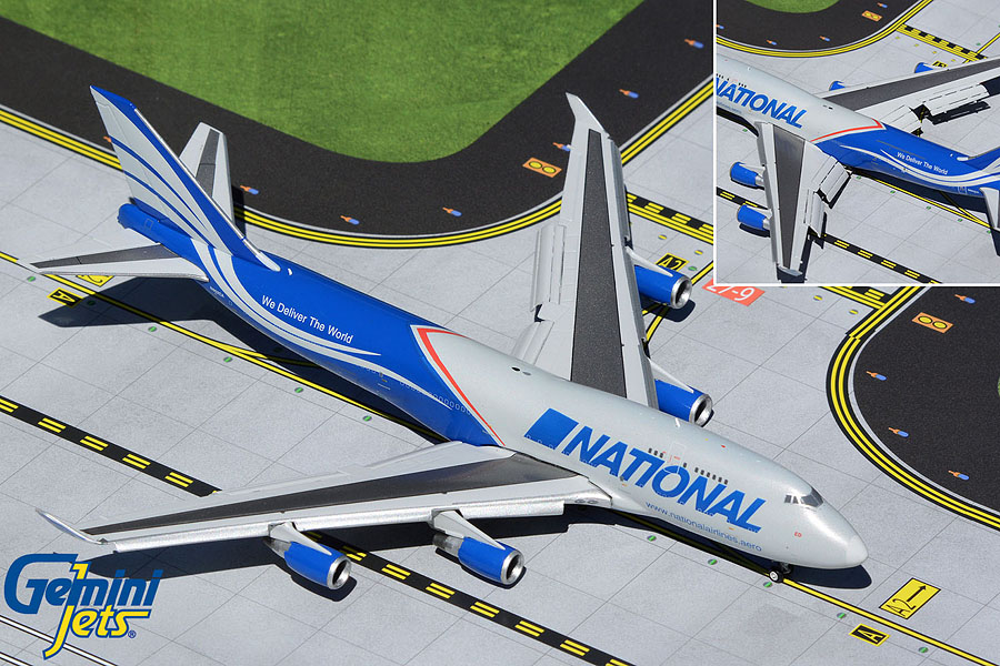 GJNCR2016F GEMINI JETS National Airlines / ナショナル・エアラインズ B747-400 Flaps Down N952CA 1:400 完売しました