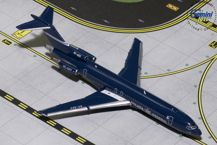 GJPFM1705 GEMINI JETS MEXICAN FEDERAL POLICE / メキシコ連邦警察 B727-200 XC-OPF 1:400　完売しました
