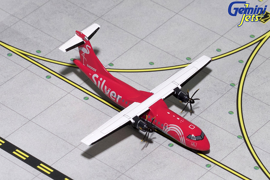 GJSIL1793 GEMINI JETS SILVER AIRWAYS / シルバー・エアウェイズ ATR-42-600 N400SV 1:400 完売しました。 GEMINI JETS 1:400 SILVER AIRWAYS / シルバー・エアウェイズ ATR 42 亜鉛ダイキャスト製