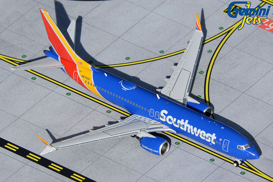 GJSWA2017 GEMINI JETS Southwest / サウスウエスト航空 B737 MAX8 N8730Q 1:400 完売しました。 GEMINI JETS 1:400 Southwest Airlines / サウスウエスト航空 737 MAX8 亜鉛ダイキャスト製