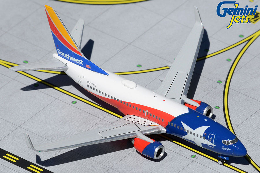GJSWA2019 GEMINI JETS Southwest / サウスウエスト航空 B737-700 N931WN Lone Star One 1:400 メーカー完売 GEMINI JETS 1:400 Southwest Airlines / サウスウエスト航空 737-700 亜鉛ダイキャスト製